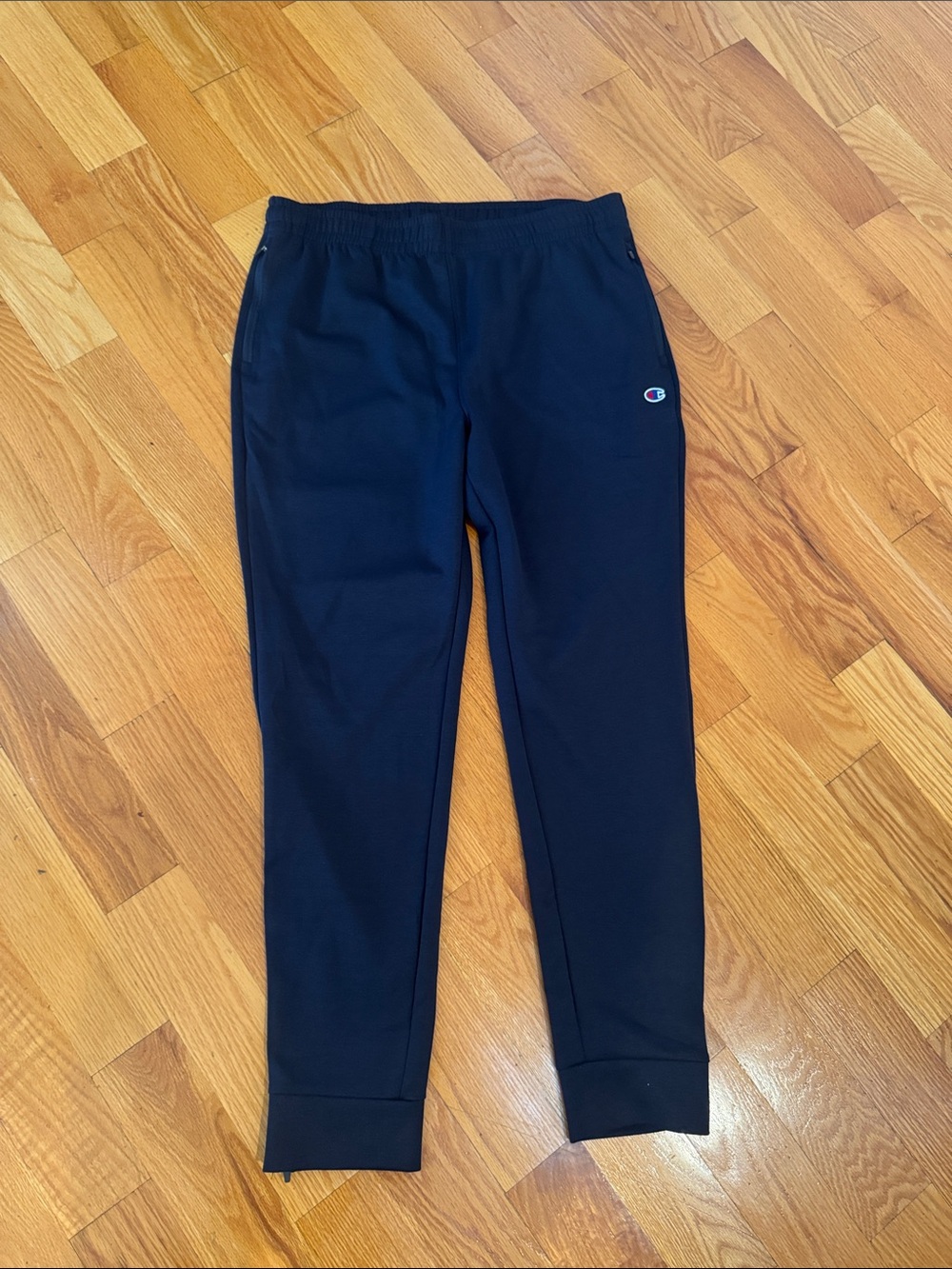 Champion Men's Black Joggers with Small Logo